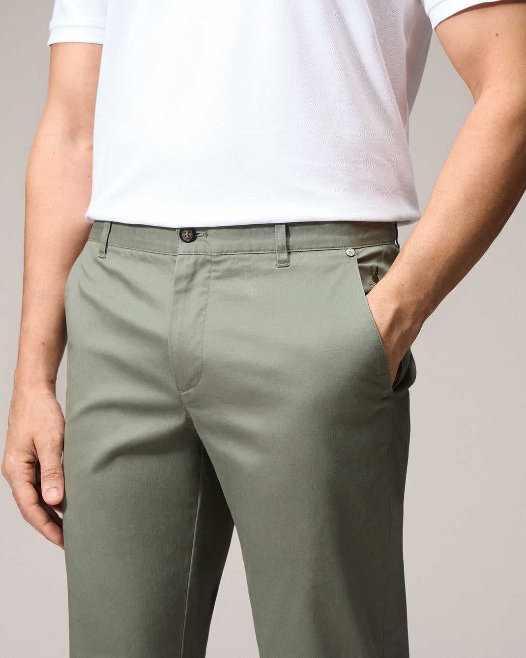 Pantalon Psycho Bunny Gilman Regular Fit Chino Pant Vert Homme | MSR-24894169